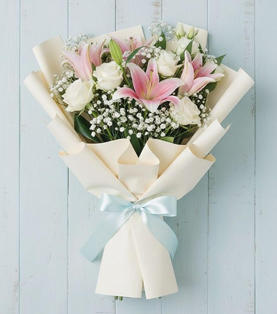 Букет цветов из: Лилии в Сусанино Ленинградская область