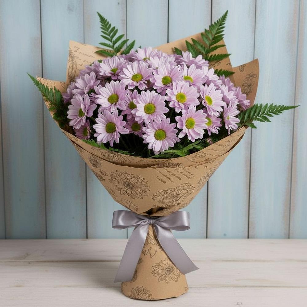 Букет цветов из: Хризантемы в Сусанино Ленинградская область