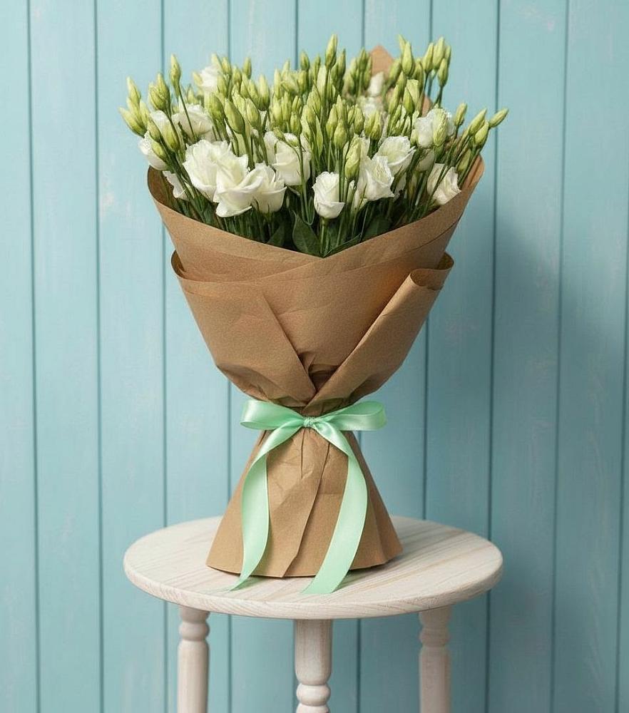 Букет цветов из: Лизиантусы в Сусанино Ленинградская область