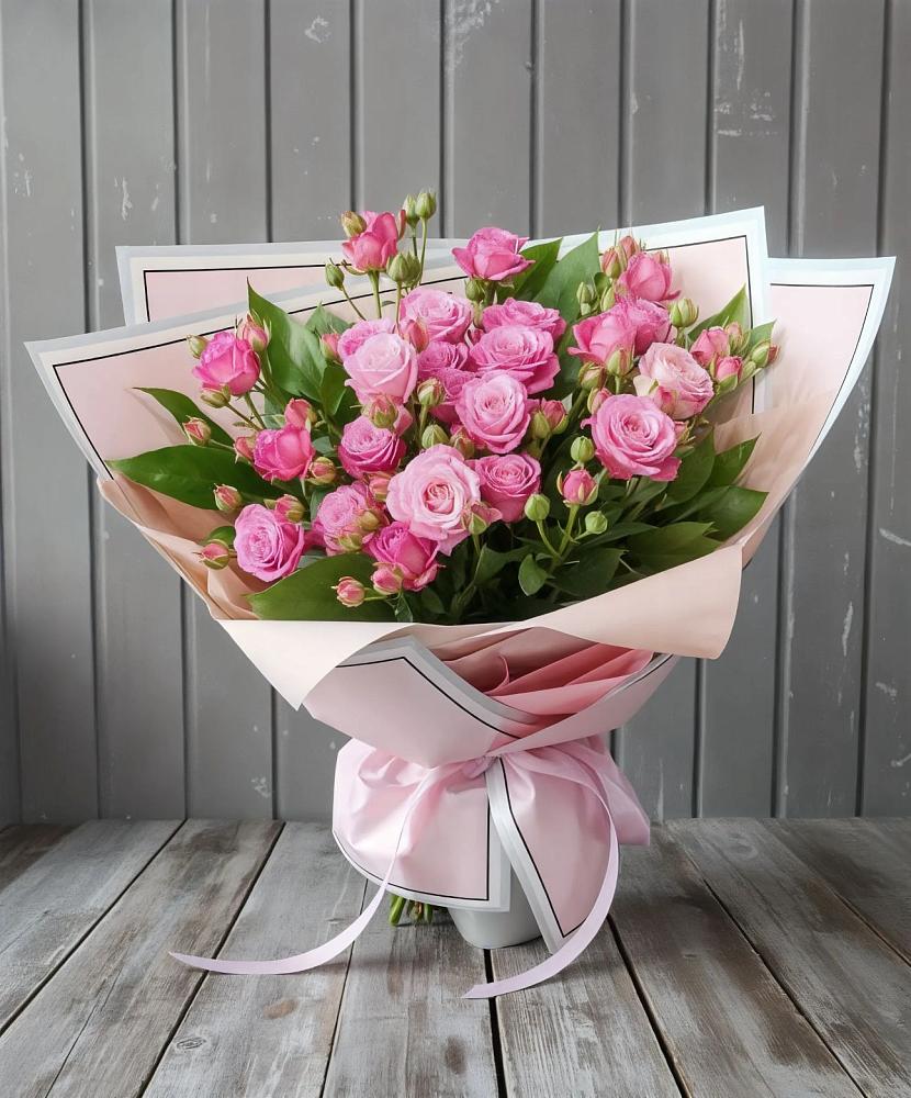 Букет Розовый кустик в Сусанино Ленинградская область