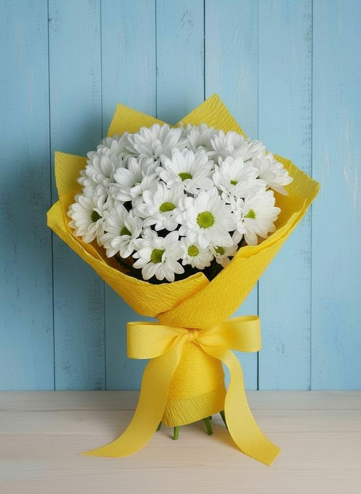 Букет цветов из: Хризантемы в Сусанино Ленинградская область