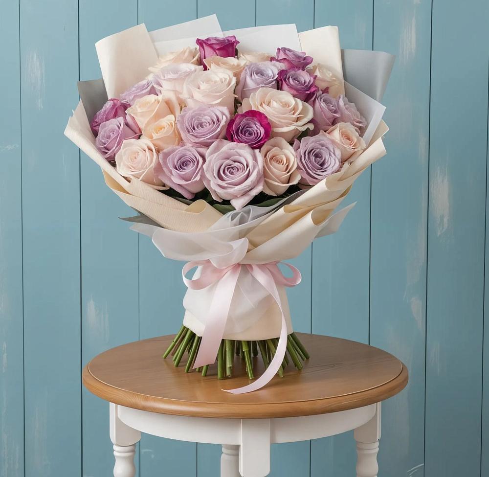 Букет цветов из: Розы в Сусанино Ленинградская область