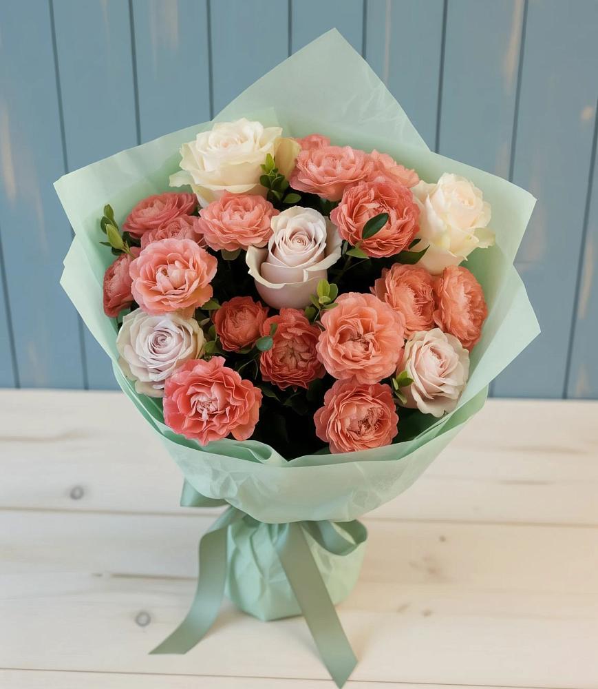 Букет цветов из: Розы в Сусанино Ленинградская область