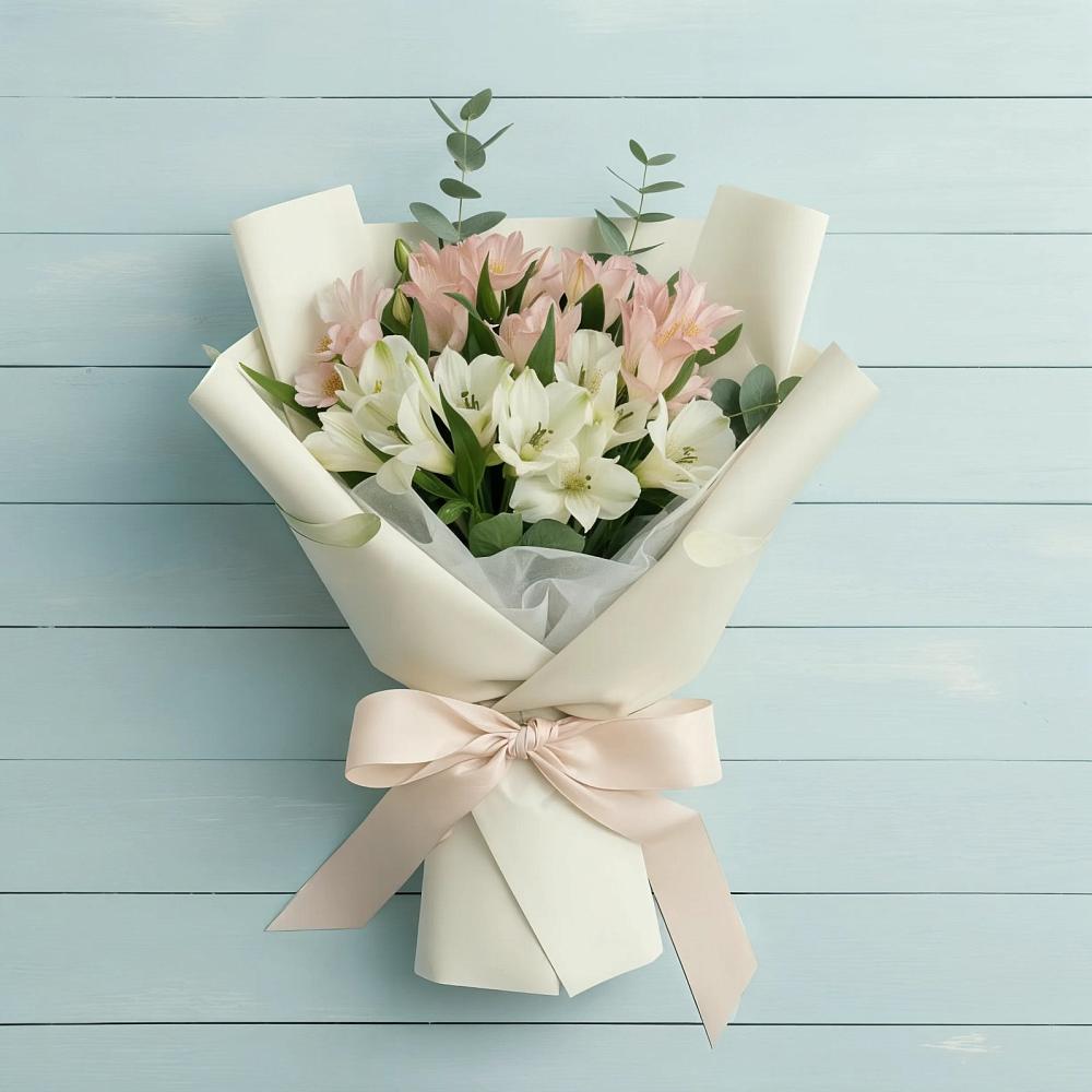 Букет цветов из: Альстромерии в Сусанино Ленинградская область