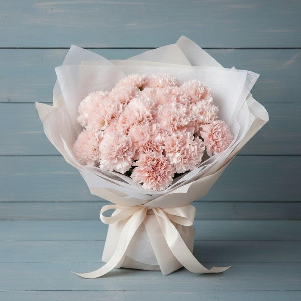 Букет цветов из: Гвоздики в Сусанино Ленинградская область