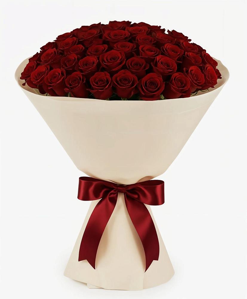 Букет 101 Бордовая роза Блэк Бакарра в Сусанино Ленинградская область